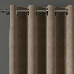 Zasłona gotowa na przelotkach MILAS 140x260 ciemny ciepły beżowy