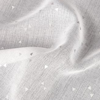 Zasłona gotowa na przelotkach RIVIA 140x250 Design91 biały/srebrny