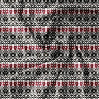 Pościel świąteczna 160x200 biała szara czerwona czarna świąteczne sweterkowe gwiazdki