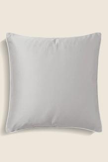 Poszewka bambusowa 40x40 szara z białą bizą