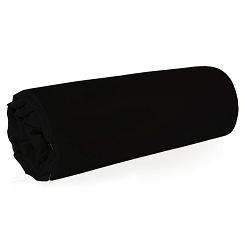 Prześcieradło satynowe bez gumki NOVA 210x220 Eurofirany czarne