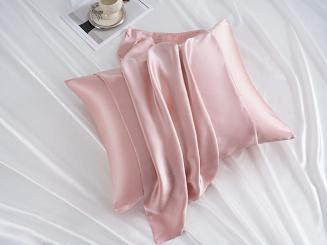 Jedwabna poszewka na poduszkę 40x40 jedwab morwowy pudrowa