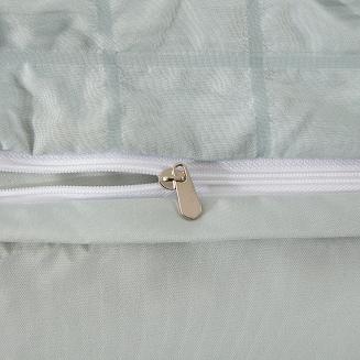 Pościel marszczona CREASY 220x200 jednobarwna szałwiowa