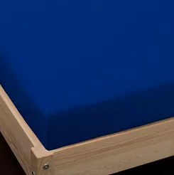 Prześcieradło jersey z gumką 120x200 chabrowy