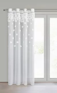 Firana gotowa na przelotkach DIANA 140x250 Eurofirany biały