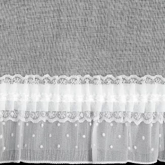 Firana gotowa na szelkach MARY 30x150 Eurofirany biały