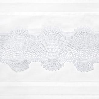 Pościel satynowa KOR-3 200x220 Eurofirany biała