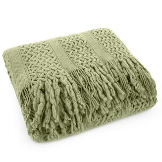 Koc narzuta AKRYL 130x170 Eurofirany jasnozielony