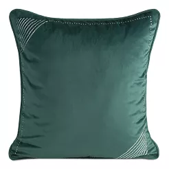 Poszewka dekoracyjna CRYSTALS2 45x45 Eurofirany ciemnozielony