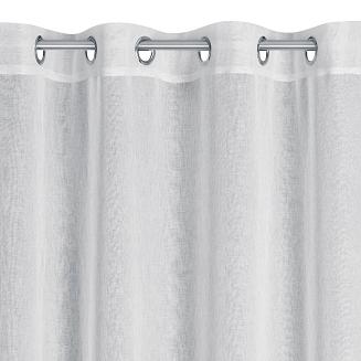 Firana gotowa na przelotkach CARLI 140x250 Eurofirany biały