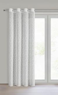 Firana gotowa na przelotkach RAYA 140x250 Eurofirany biały