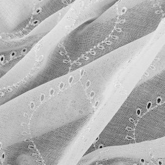 Firana gotowa na przelotkach RAYA 140x250 Eurofirany biały