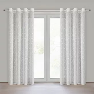 Firana gotowa na przelotkach RAYA 140x250 Eurofirany biały