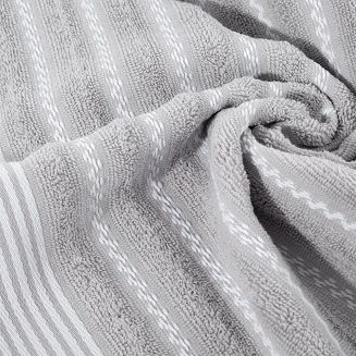 Ręcznik bawełniany LEO 70x140 Design91 srebrny