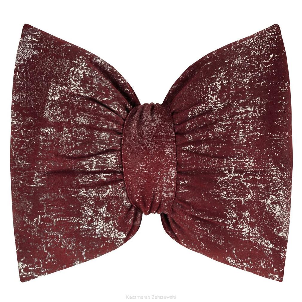 Poduszka dekoracyjna KOKARDA1 45x55 Eurofirany bordowa złocista