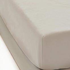 Prześcieradło polarowe z gumką MIŚ Fluffy 160x200 mikrofibra beżowe