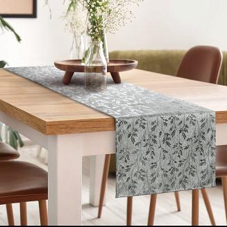 Obrus dekoracyjny SIMONA 85x85 Eurofirany srebrny