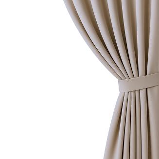 Szarfa do zasłony Hold 8x140 welurowa ciemnobeżowa