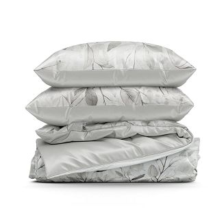 Pościel satynowa SPRING 140x200 Eurofirany srebrny