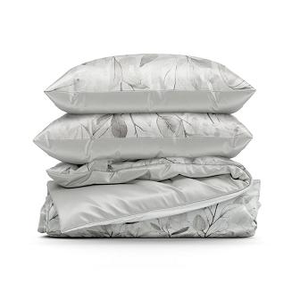 Pościel satynowa SPRING 140x200 Eurofirany srebrny