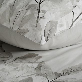 Pościel satynowa SPRING 140x200 Eurofirany srebrny