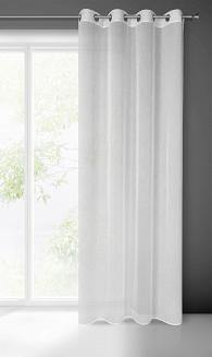 Firana gotowa na przelotkach SANDRA 140x250 Eurofirany biały