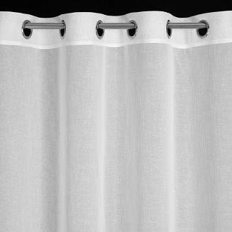 Firana gotowa na przelotkach SANDRA 140x250 Eurofirany biały