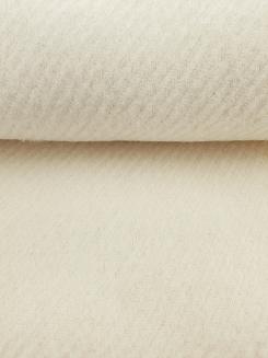 Koc z wełny nowozelandzkiej MAGDA 150x200 diagonalny kremowy