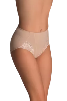 Figi damskie modelujące z koronką Venus beżowe