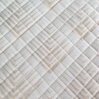 Narzuta dekoracyjna BLANCA2 220x240 biały/złoty