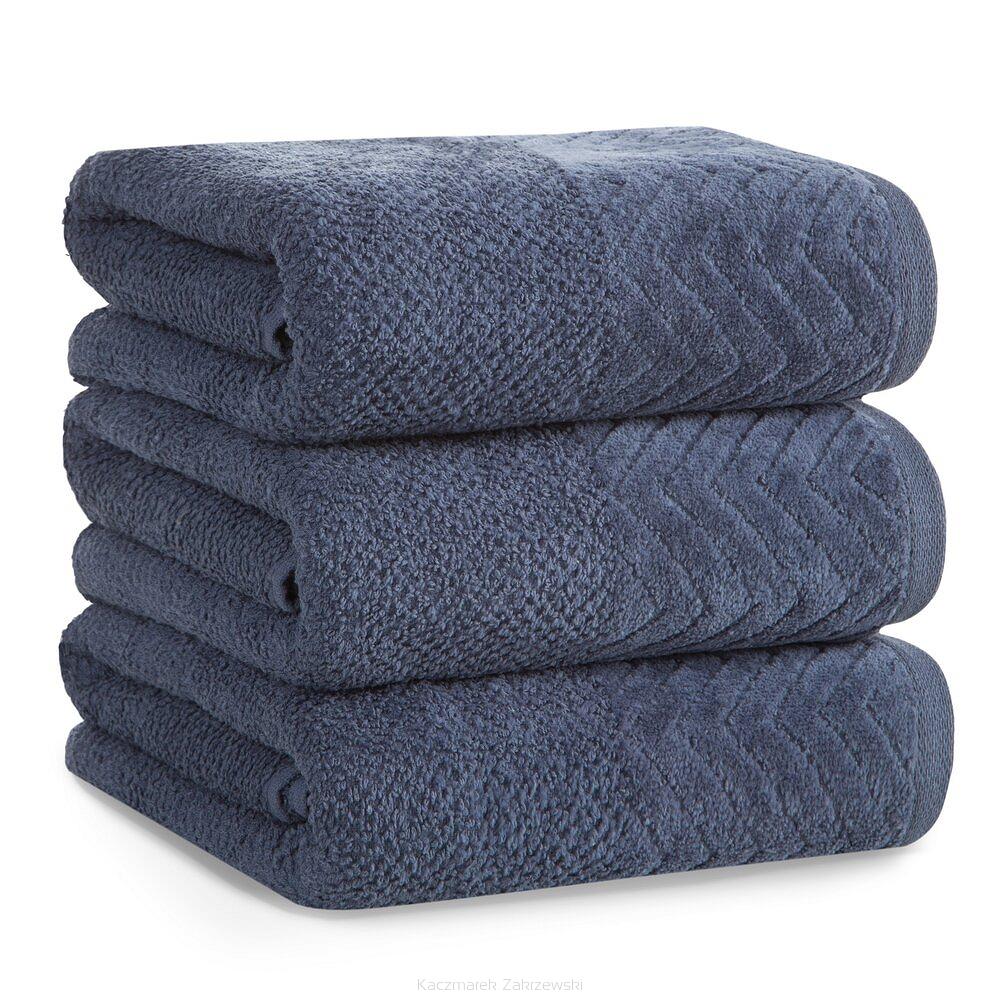 Ręcznik bawełniany LOREN 50x90 Eurofirany granatowy