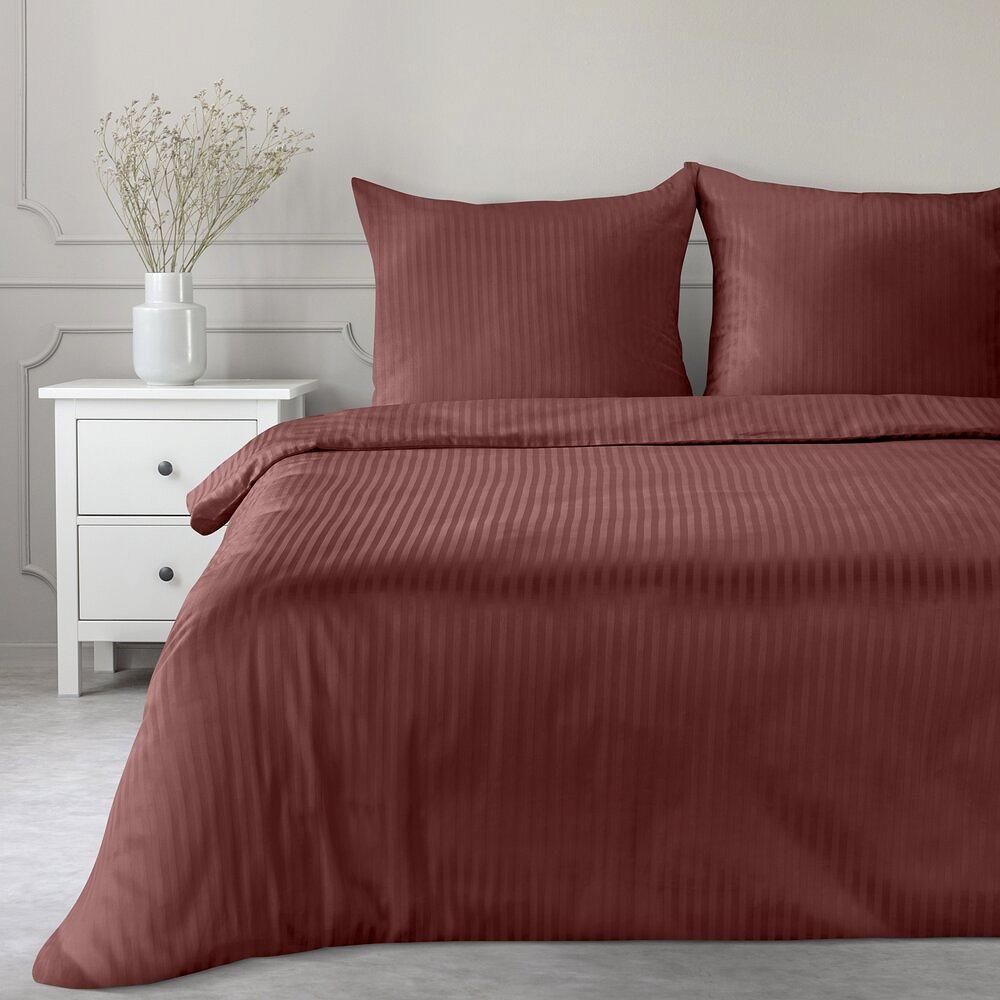 Pościel satynowa VERA 140x200 Eurofirany burgundowy