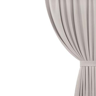 Szarfa do zasłony Hold 8x140 welurowa jasnobeżowa