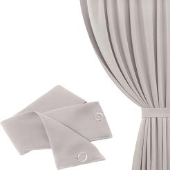 Szarfa do zasłony Hold 8x140 welurowa jasnobeżowa