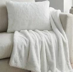 Futrzana Poszewka 50x70 RABBIT Biała