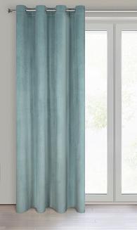 Zasłona gotowa na przelotkach ROSA 140x250 Design91 szałwiowy