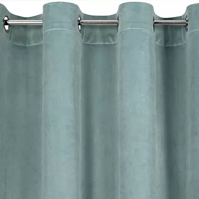 Zasłona gotowa na przelotkach ROSA 140x250 Design91 szałwiowa