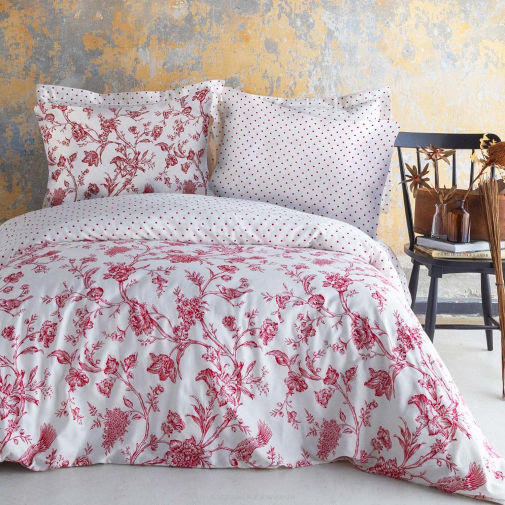 Pościel satyna bawełniana(P) ROSE BLANC/220x200 LUXURY