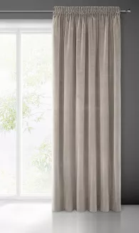 Zasłona gotowa na taśmie KRISTI 140x270 Eurofirany beżowy