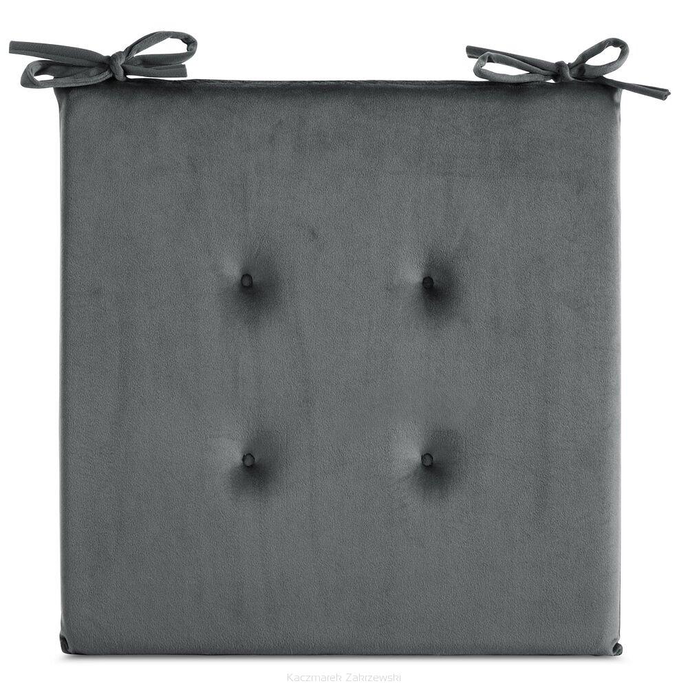 Poduszka na krzesło GAJA 40x40x3 Eurofirany grafitowy