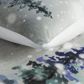 Komplet pościeli świąteczny POS 220x200 Eurofirany jasnoszary