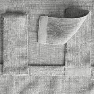 Zasłona gotowa na szelkach GARDEN 155x260 Eurofirany srebrny