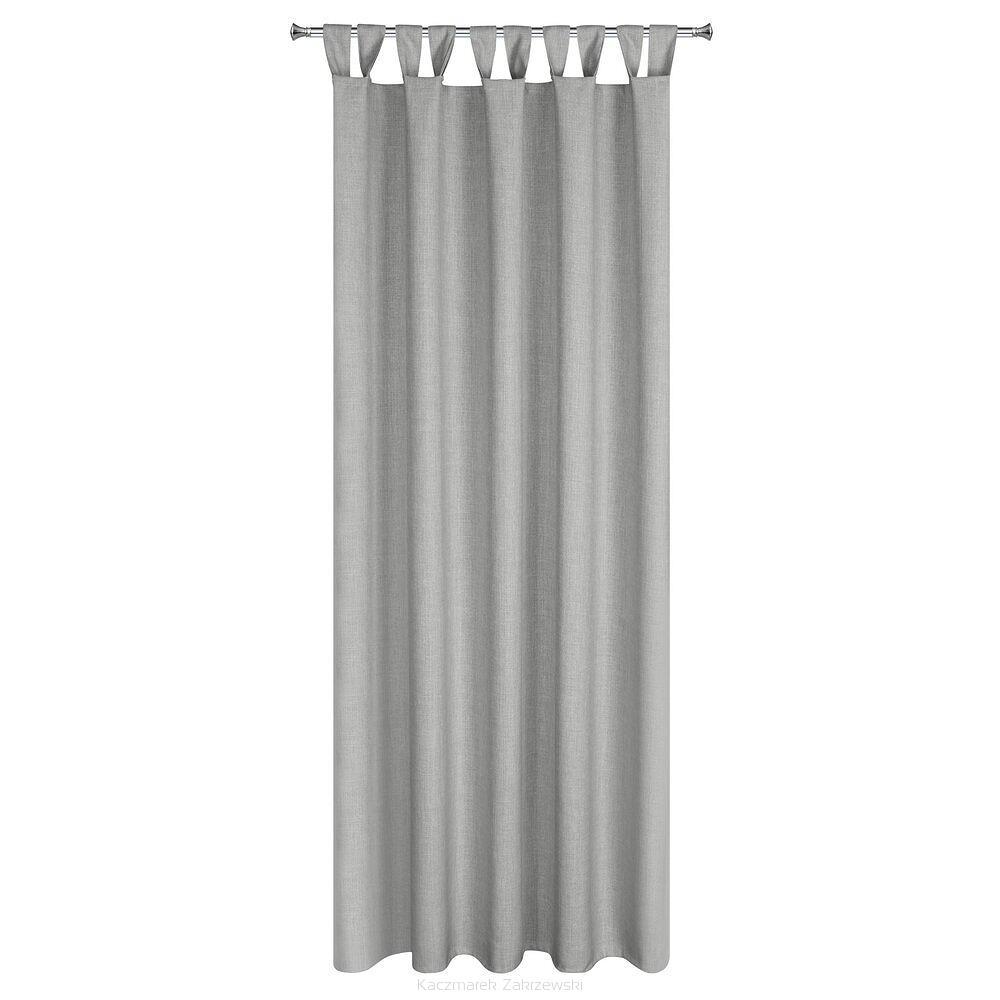 Zasłona gotowa na szelkach GARDEN 155x260 Eurofirany srebrny
