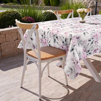 Obrus dekoracyjny GARDEN 140x220 Eurofirany biały