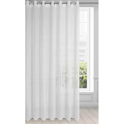 Firana gotowa na przelotkach CARLA 300x250 Eurofirany biała
