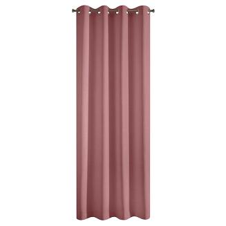 Zasłona gotowa na przelotkach RITA 140x250 Eurofirany ciemny różowy