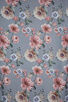 Zasłona gotowa na przelotkach GAJA 140x250 Eurofirany szary