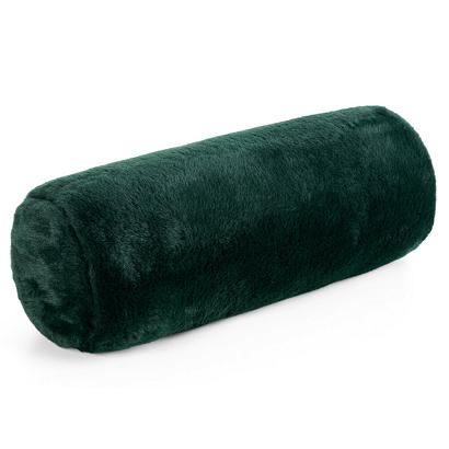 Poszewka dekoracyjna wałek NINA 15x45 Eurofirany ciemnozielony futrzany i puszysty