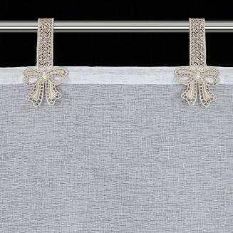 Firana gotowa na szelkach MELISA Eurofirany biały