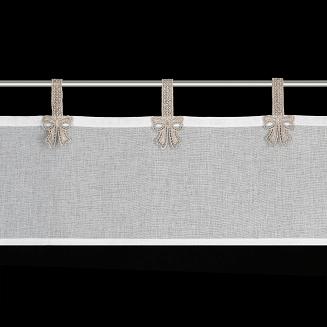 Firana gotowa na szelkach MELISA Eurofirany biały